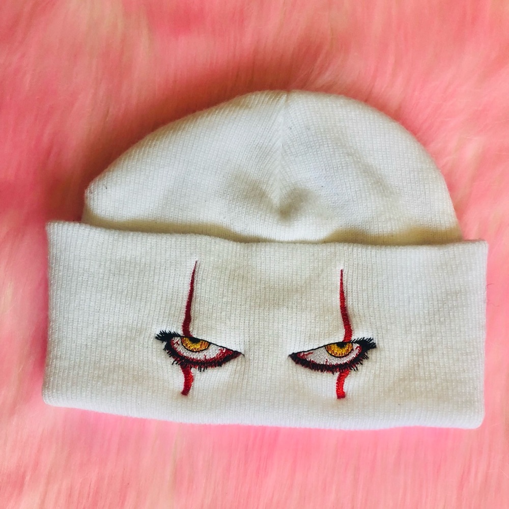 IT clown creepy unisex beanie